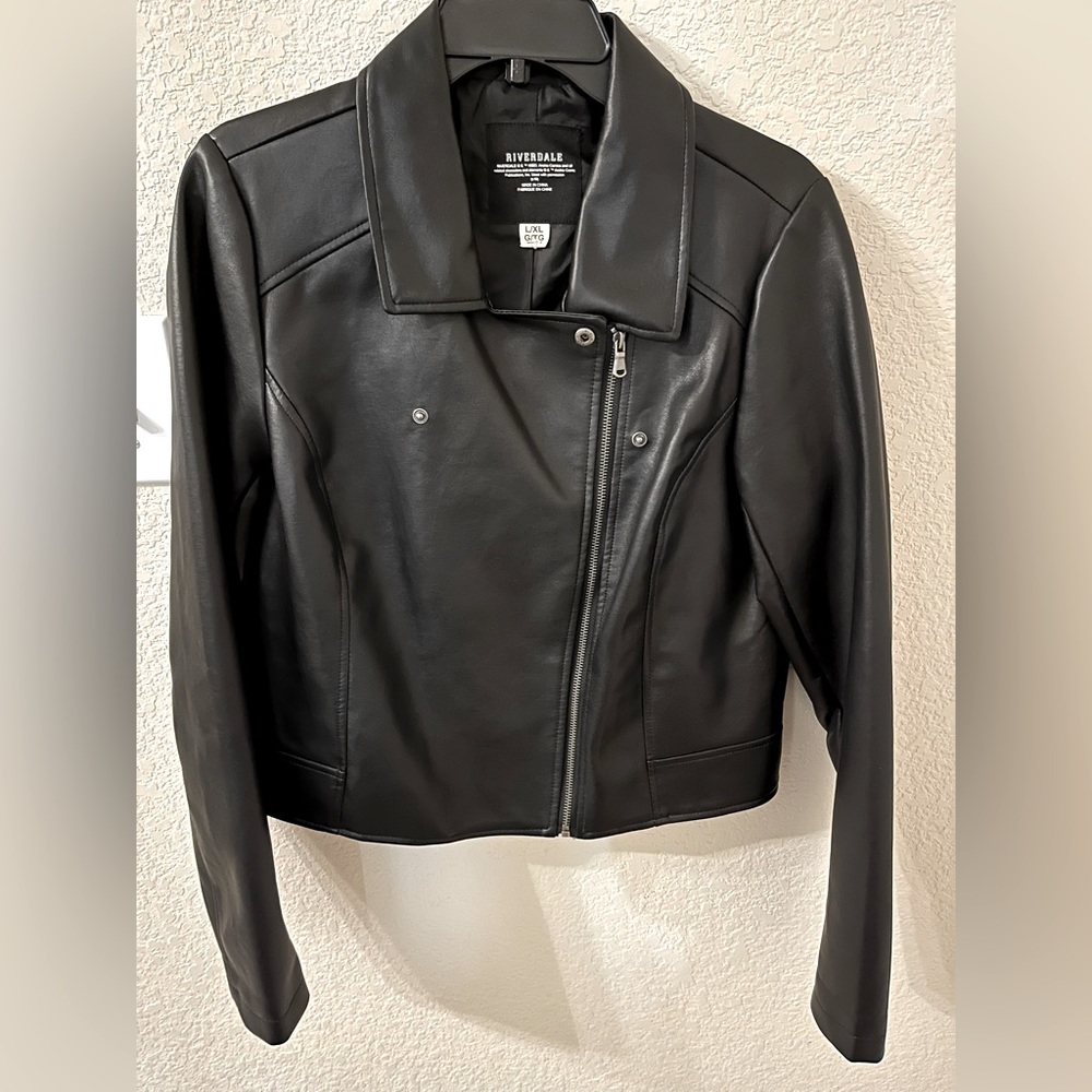 RIVERDALE Kids L/XL Vegan Leather Jacket
